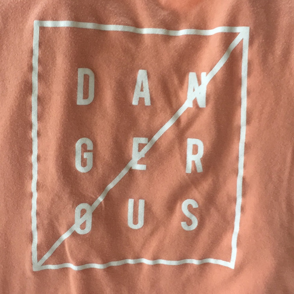 MuscleBox Razor Back Athletic Tee Orange Cream - Picture 7 of 8